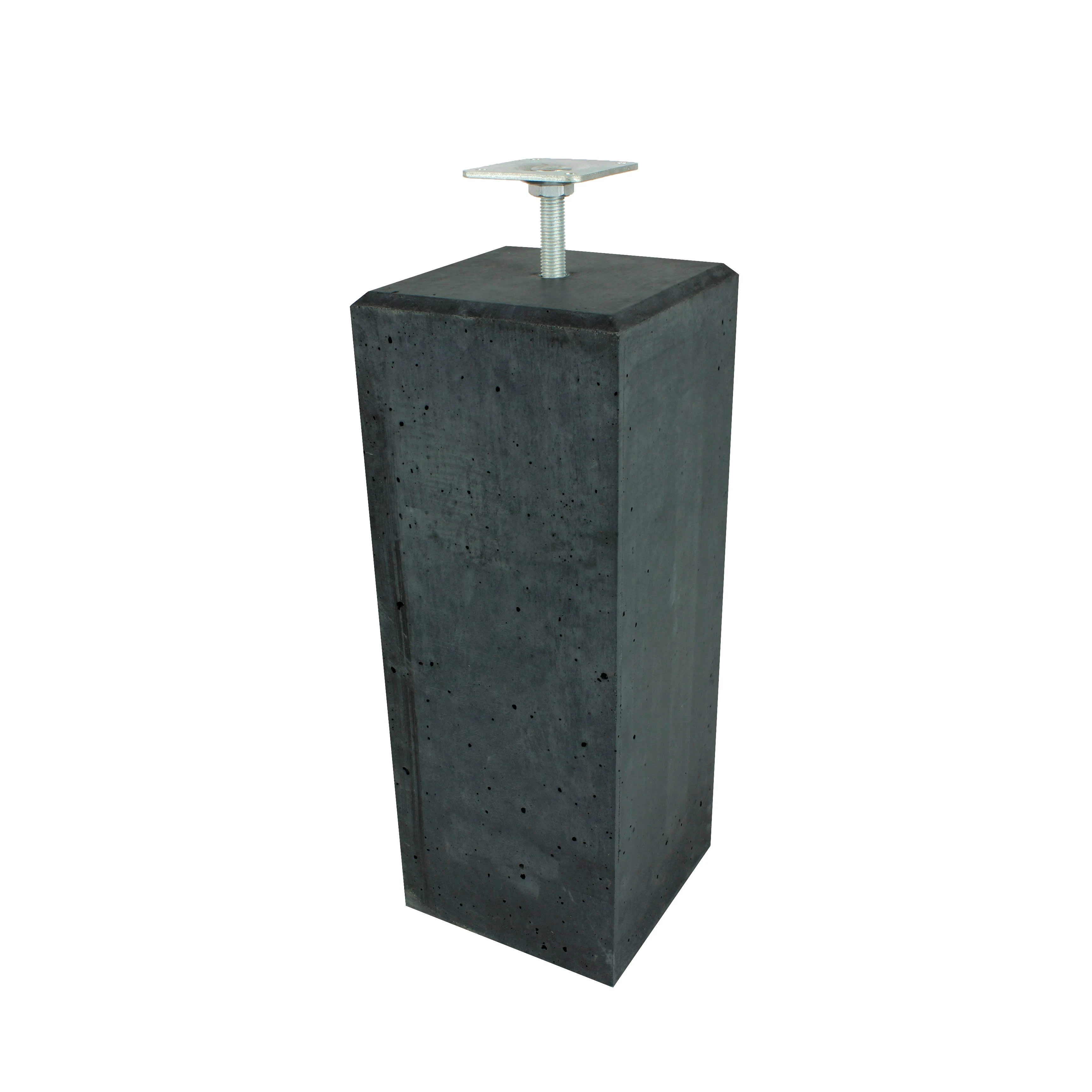 Betonpoer Facetrand 22 x 22 x 58 cm M20 Stelplaat - Afbeelding 1